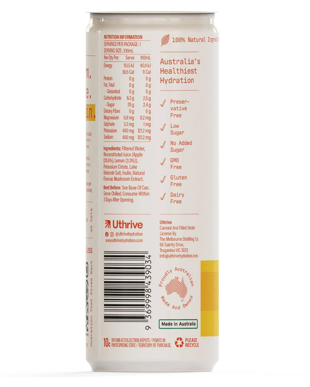 Uthrive - Natural Hydration drink