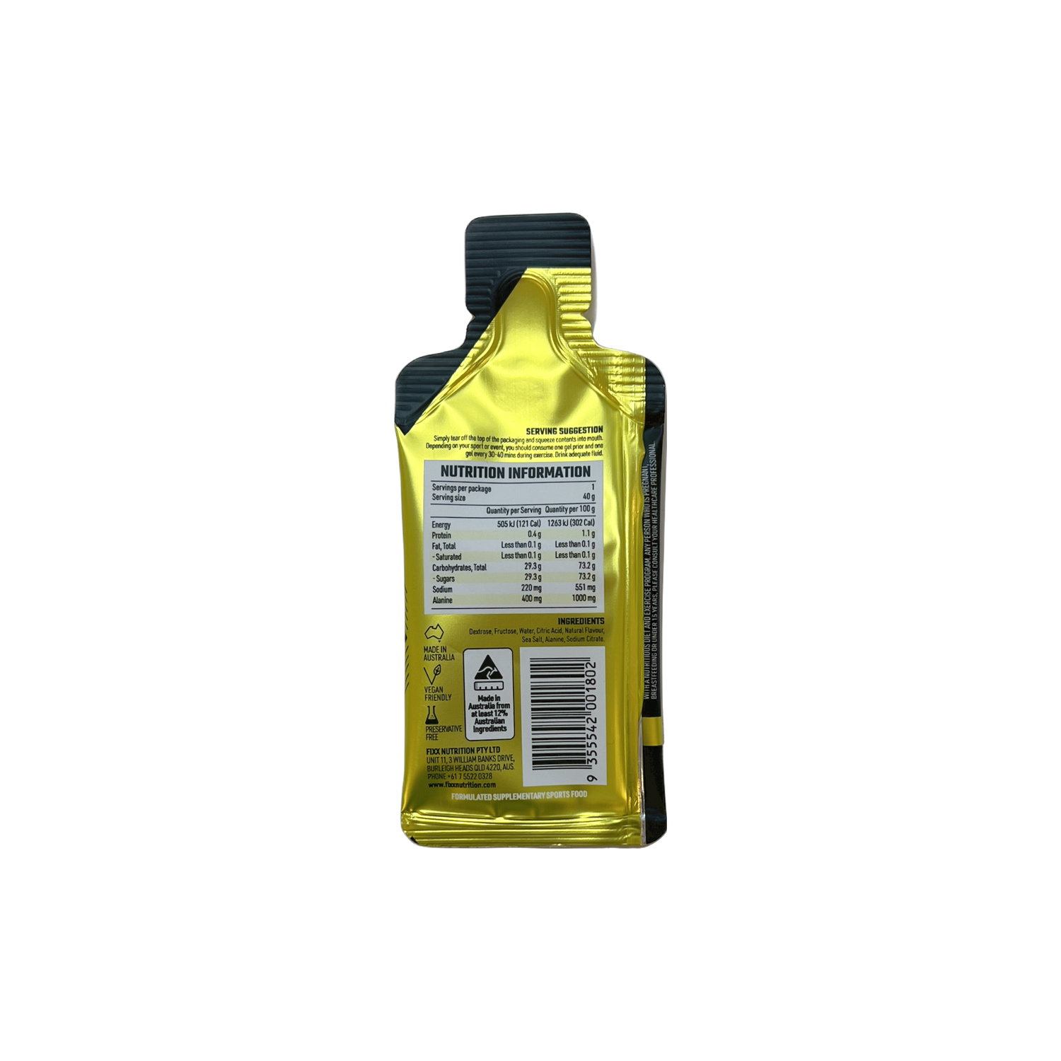 Fixx Gel X Pro Energy Gel - 1pc (5 flavours to choose from)