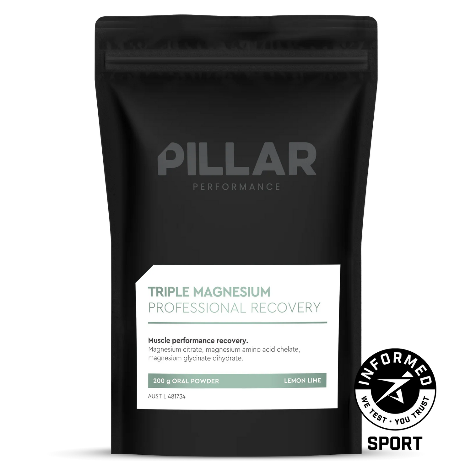 Pillar Performance Triple Magnesium Powder - 3 Flavours