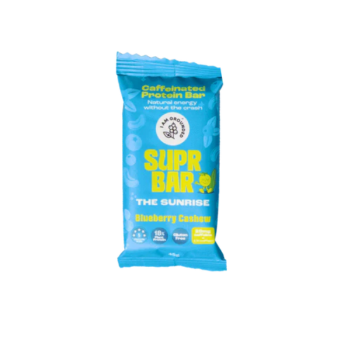 I am Grounded - The Sunrise, Blueberry & Cashew, Caffeinated Protein Bar