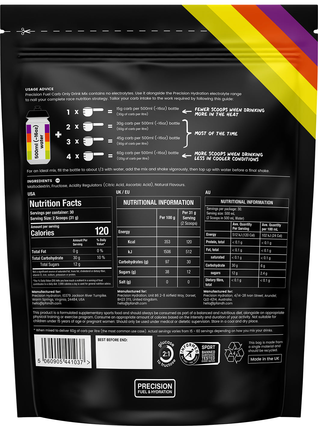 Precision Fuel - Carb Only Drink Mix