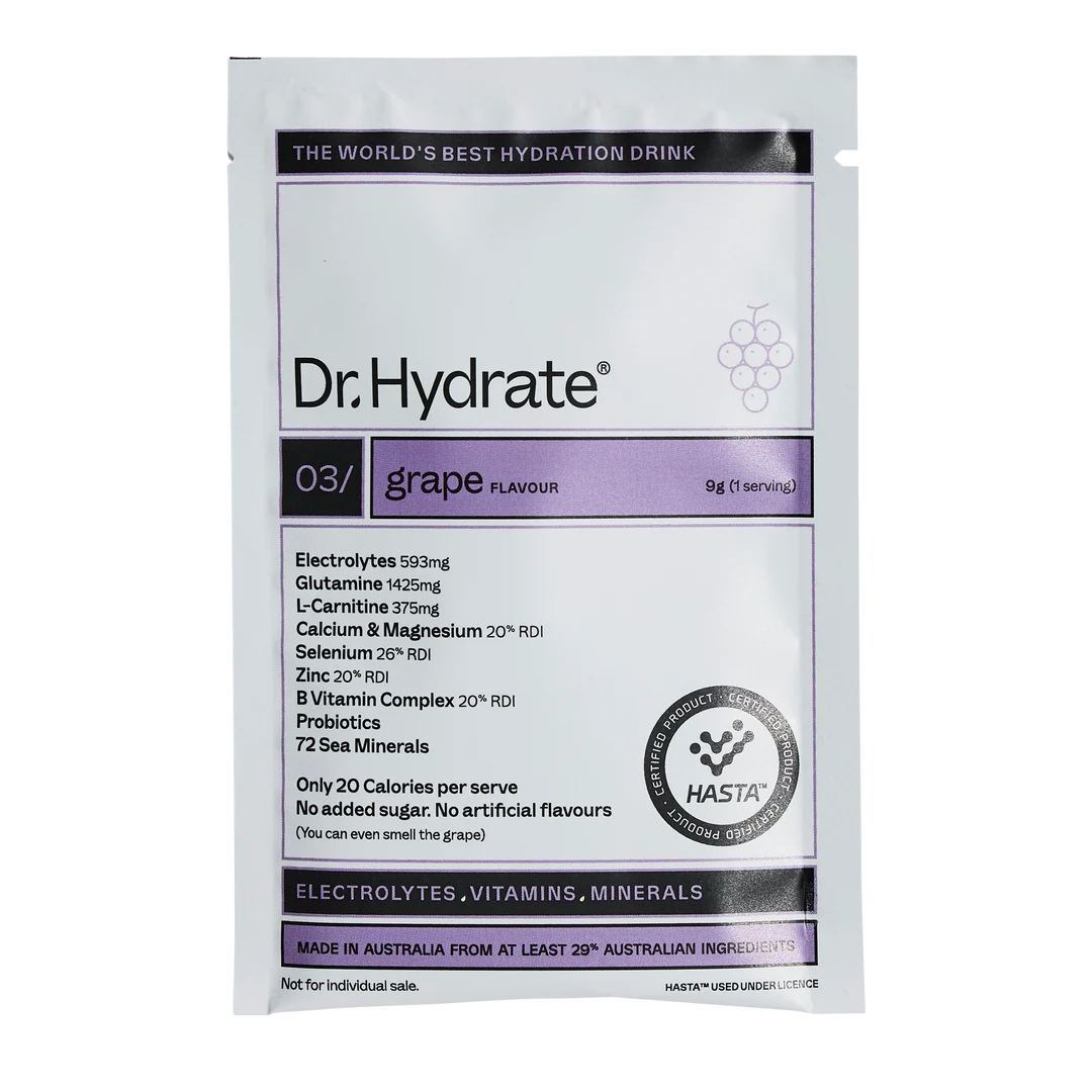 Dr Hydrate Electrolyte Sachet – Single Serve