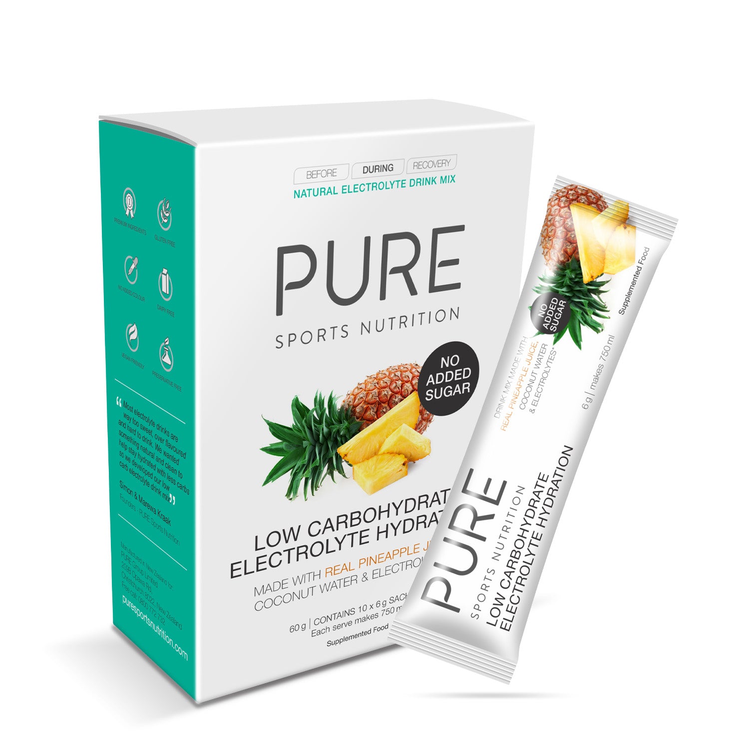 PURE Electrolyte Hydration Low Carb - 4 Flavours