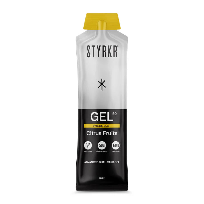STYRKR - GEL50 - Dual Carb Energy Gel - 2 flavours