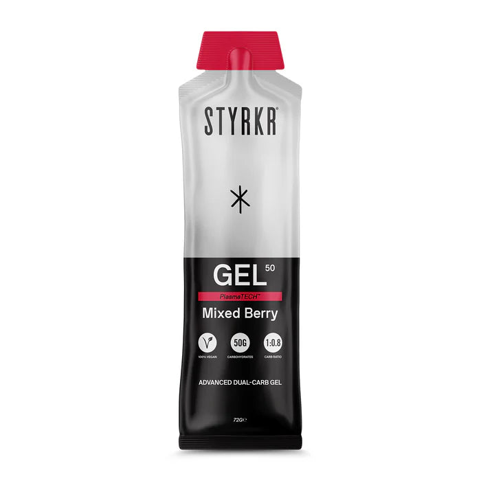 STYRKR - GEL50 - Dual Carb Energy Gel - 2 flavours