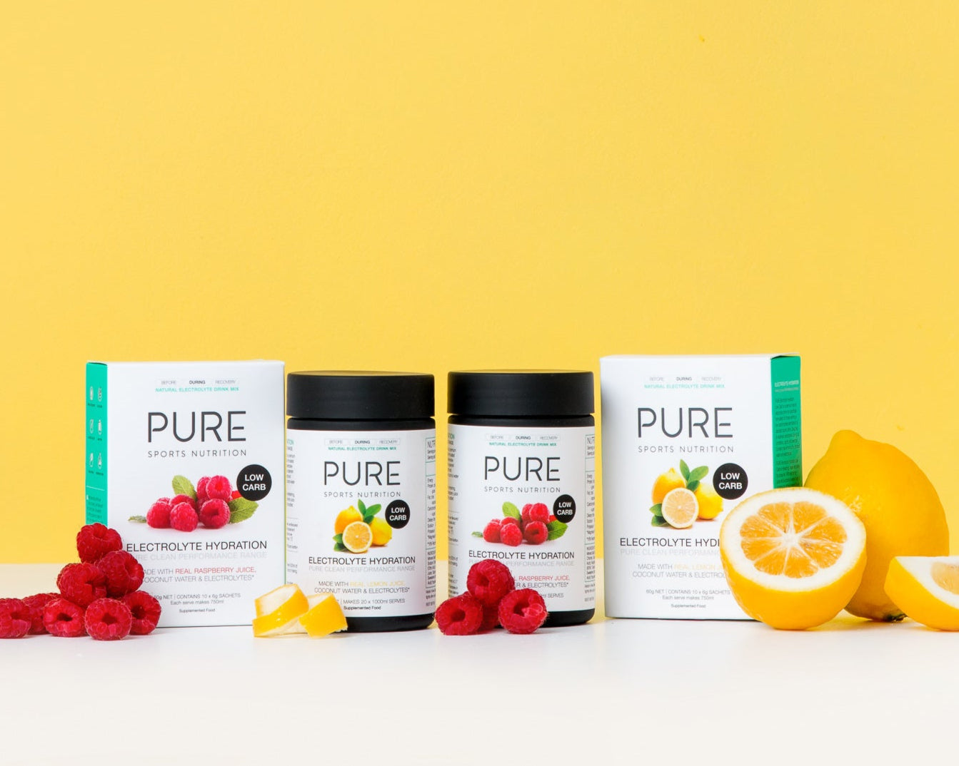 PURE Electrolyte Hydration Low Carb - 4 Flavours