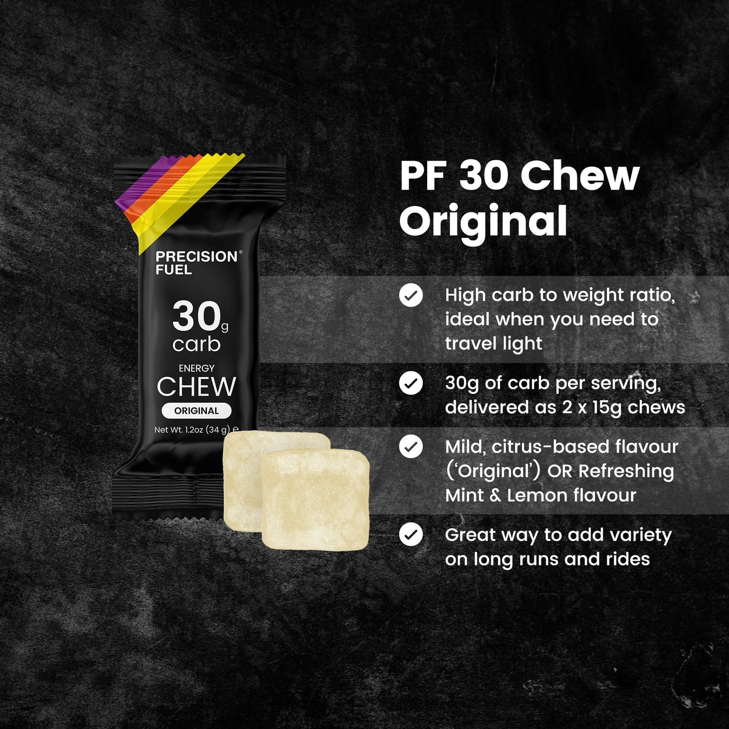 Precision Fuel Chew/Bar - 2 flavours