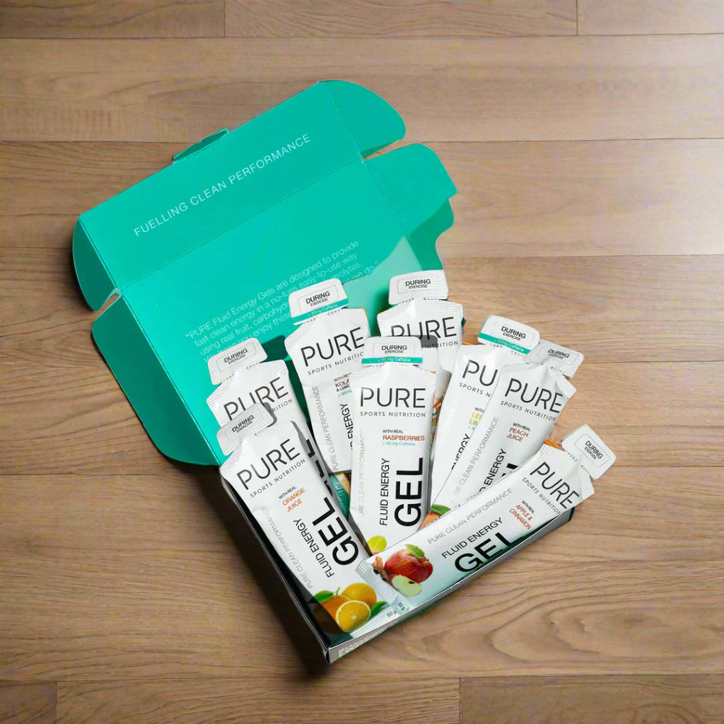 Pure Sample Fluid Energy Gels 8 flavour pack