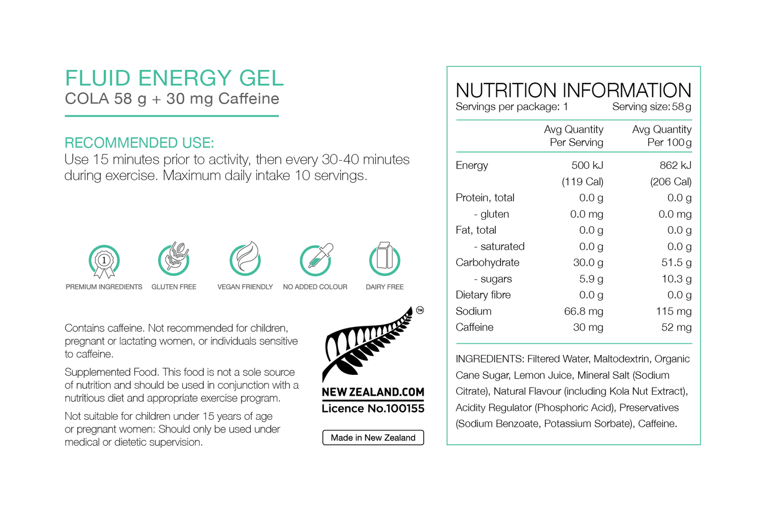 PURE Fluid Energy Gel - 9 Flavours
