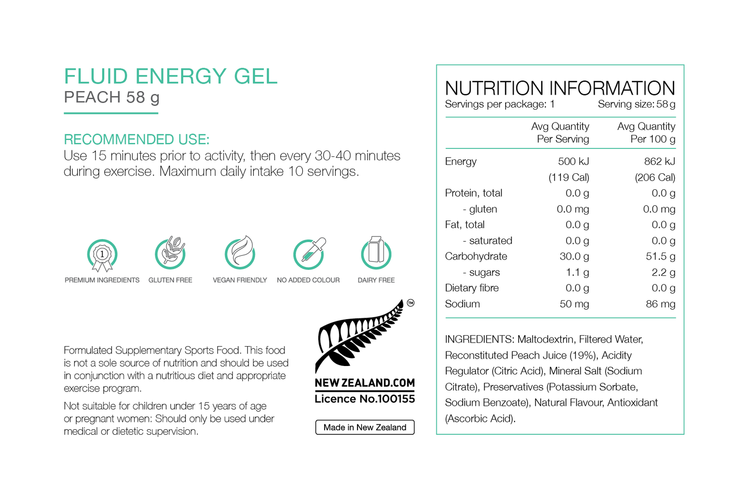 PURE Fluid Energy Gel - 9 Flavours