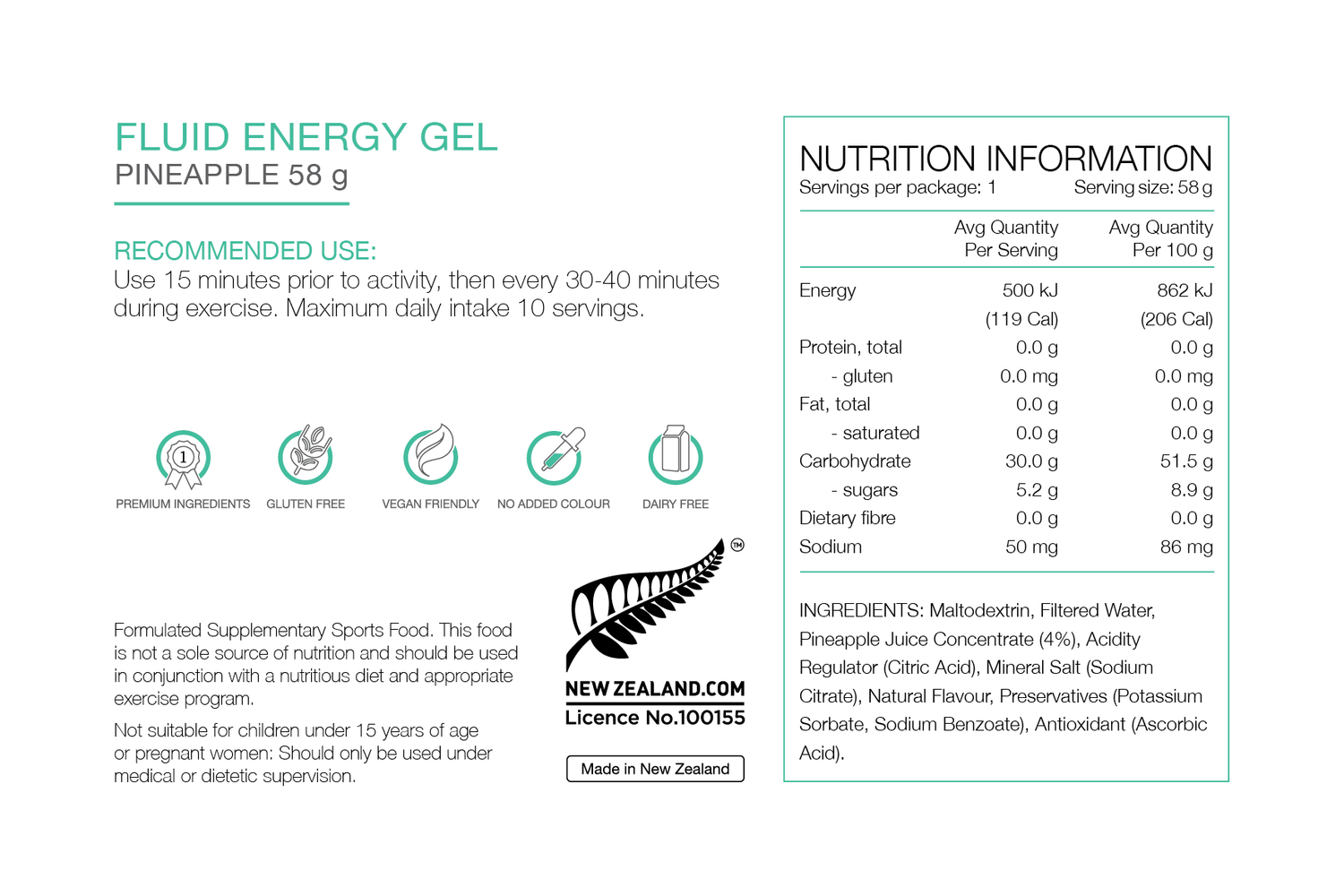 PURE Fluid Energy Gel - 9 Flavours