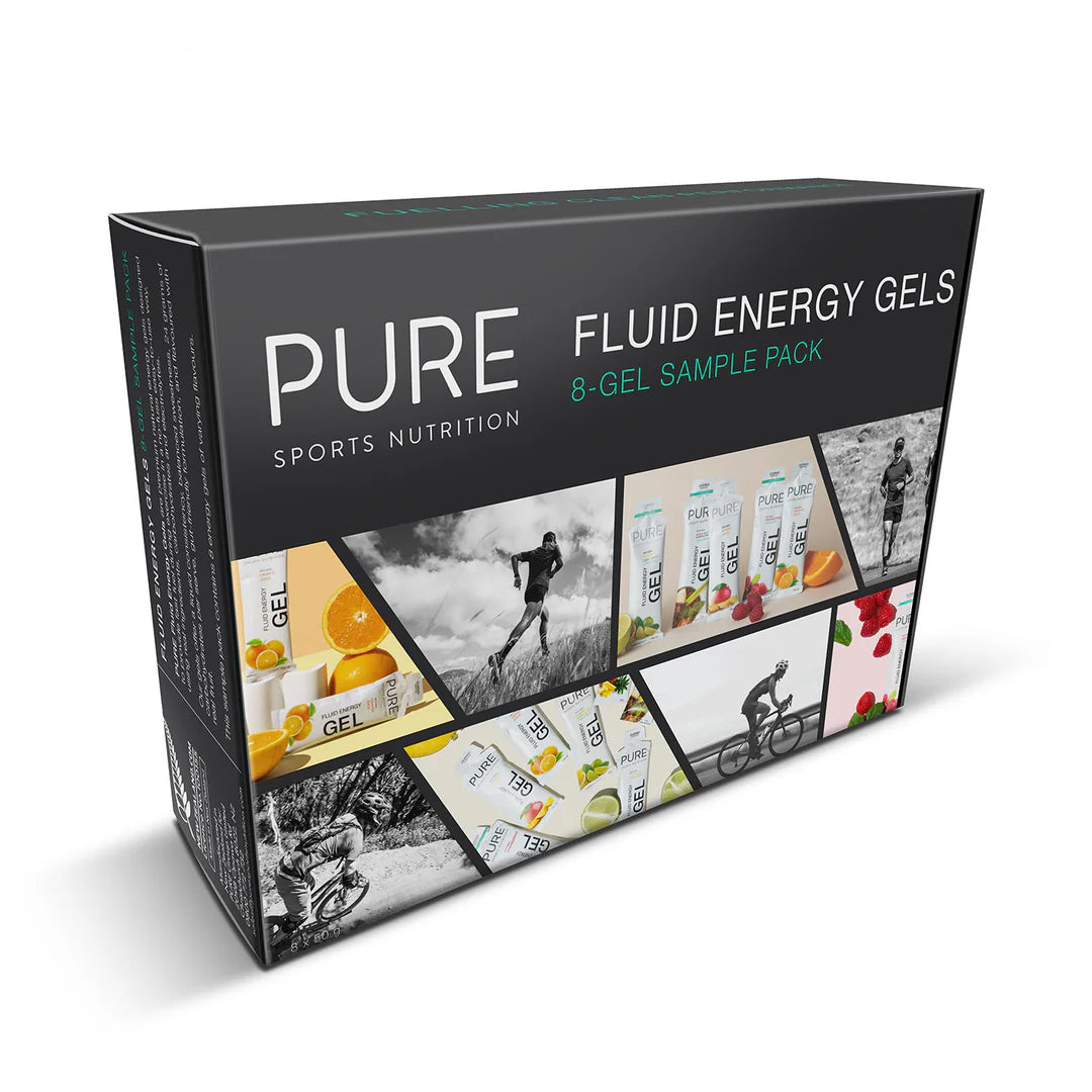 Pure Sample Fluid Energy Gels 8 flavour pack