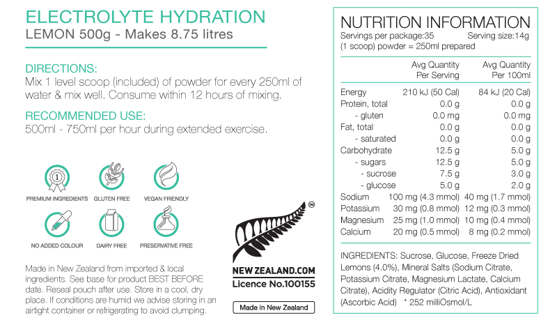 PURE Electrolyte Hydration - 5 Flavours
