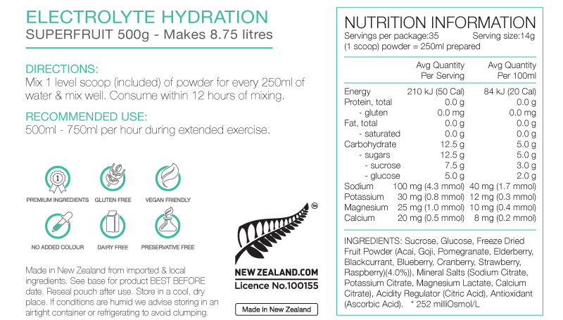 PURE Electrolyte Hydration - 5 Flavours