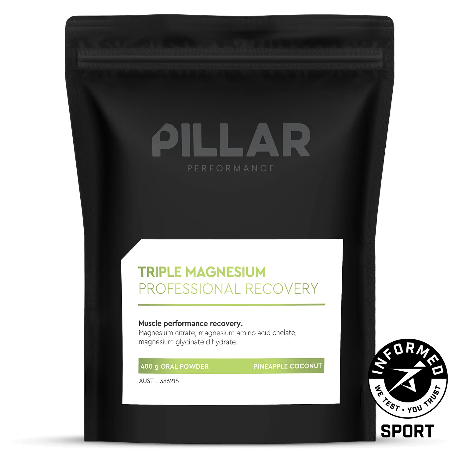 Pillar Performance Triple Magnesium Powder - 3 Flavours