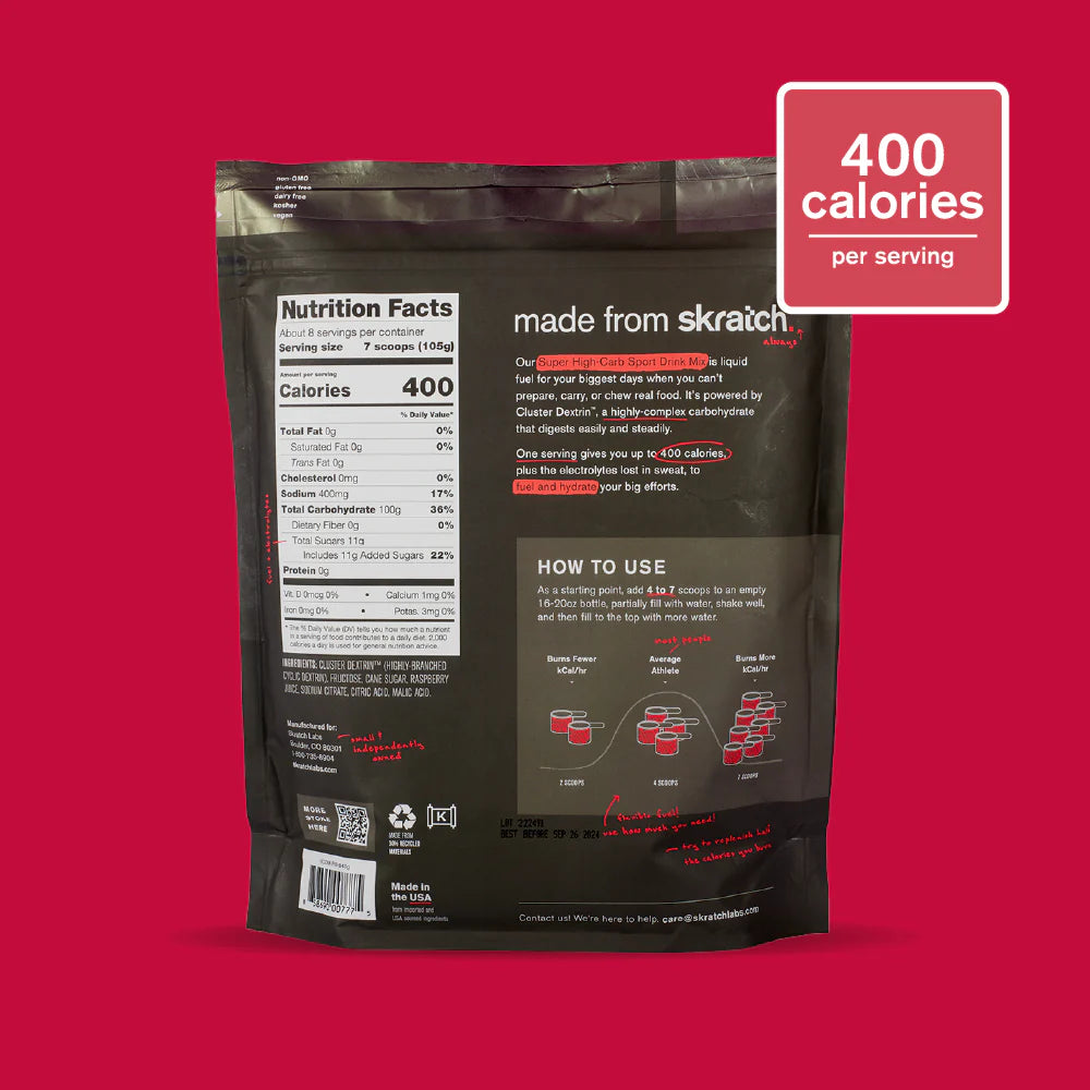 Skratch - Super High-Carb Sport Drink Mix - 2 Flavours