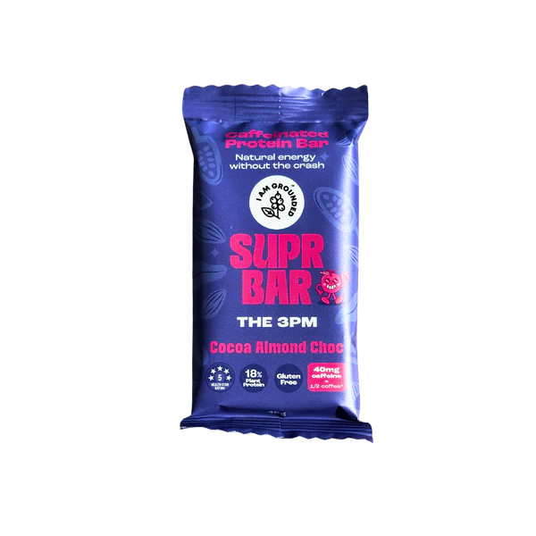 I am grounded - The 3pm, Cocoa & Almond Choc, Caffeinated Protein Bar