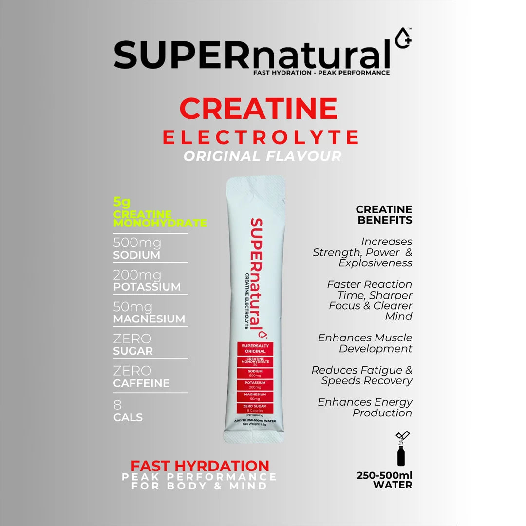 SUPERnatural+ Creatine Electrolytes – SUPERsalty Original